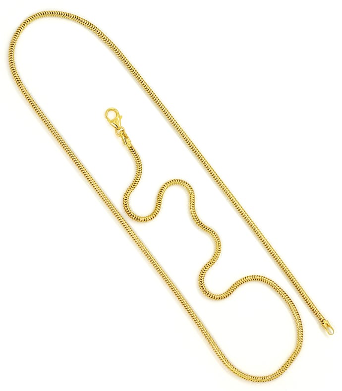 Foto 3 - Goldkette Schlangenkette 50cm in 14K Gelbgold, K3350