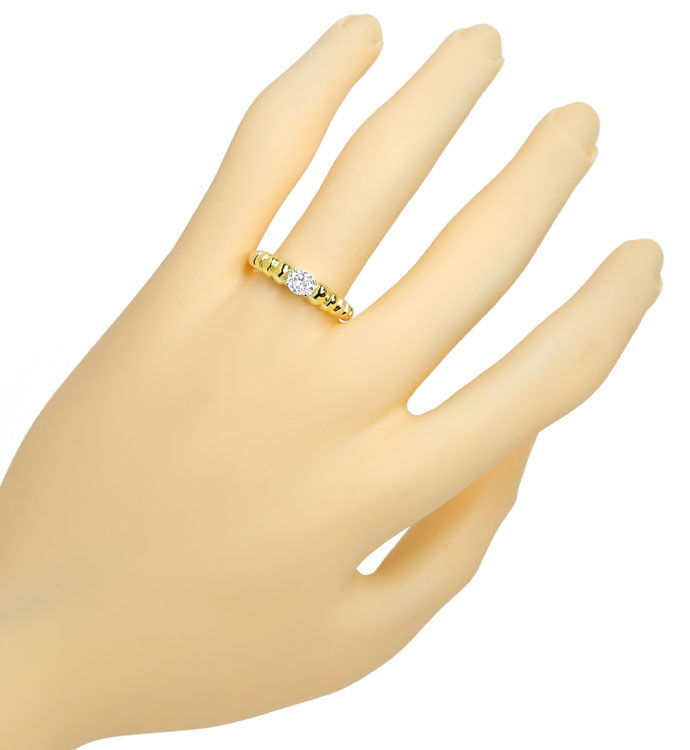 Foto 4 - Designer-Ring funkelnder ovaler Diamant 0,39ct Gelbgold, R9066