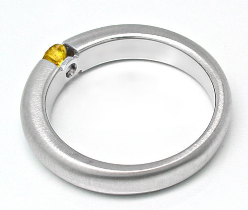 Foto 2 - Neu! Brillant-Spann Ring Extrem Gelb!!, S8841