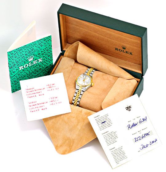 Foto 6 - Rolex Damen Uhr Oyster Perpetual Date Stahl-Gold Topuhr, U1303